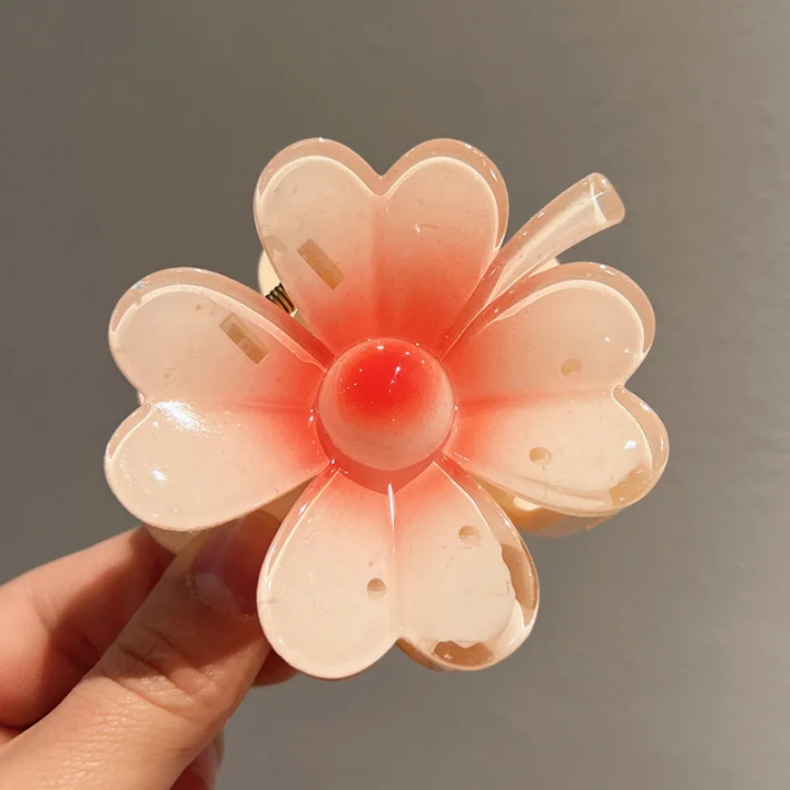 Summer Orange Hair Claw Clip